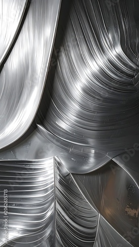 Close-up of stacked metal coils.