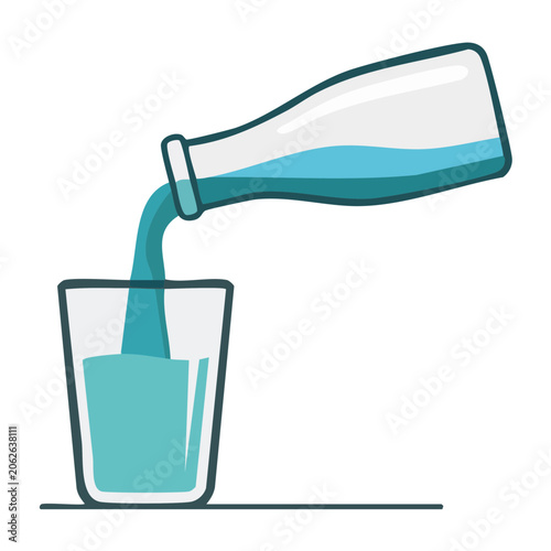 Teal shopping bag with handle vector