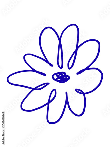 blue flower icon