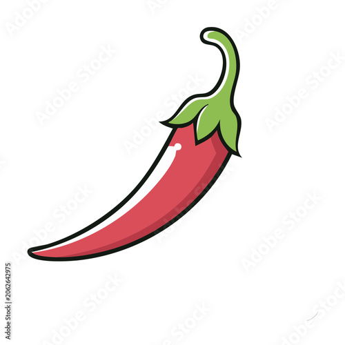 Flat design checkmark icon with green and red