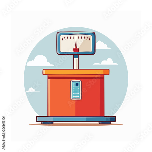Flat design lighthouse icon