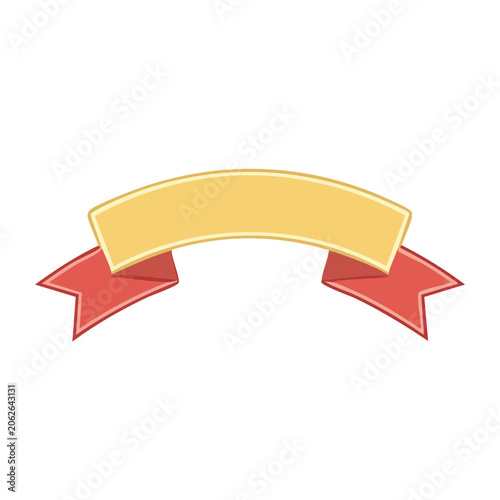 Flat design red and yellow umbrella vector