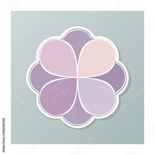 Minimalist abstract heart vector design