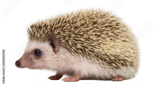 African Pygmy Hedgehog with Spines and Fur