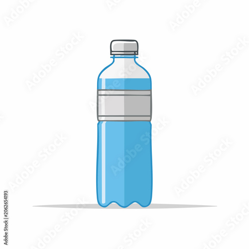 Plastic Water Bottle Illustration