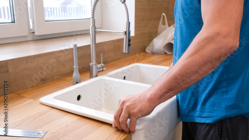 Sink And Faucet Setup Review. Comprehensive Inspection Of Sink Installation For Seamless Integration And Proper Alignment