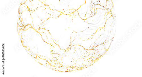 Abstract artwork showing da...