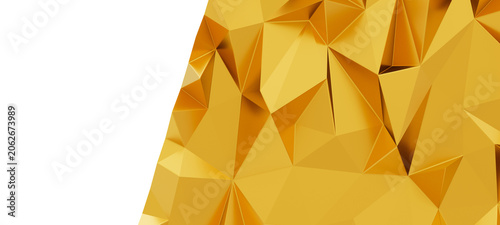 Foto Luxurious gold geometric pattern with intricate facets and sharp angles