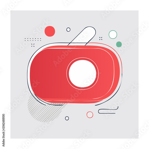 Flat design target with dart vector
