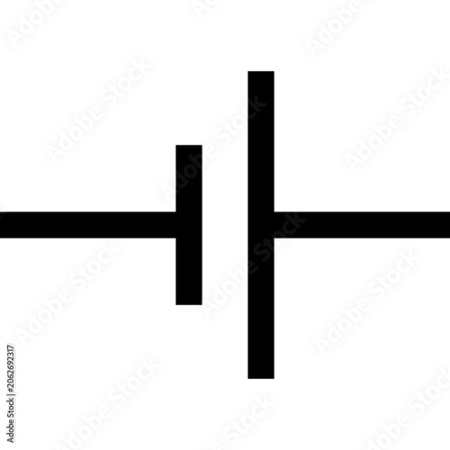 Capacitor Electronic Component Circuit Engineering Technology Icon Set