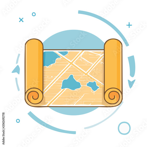 Solar panel with sun and light rays flat design