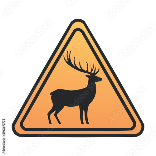 Warning sign with flame and bear silhouette