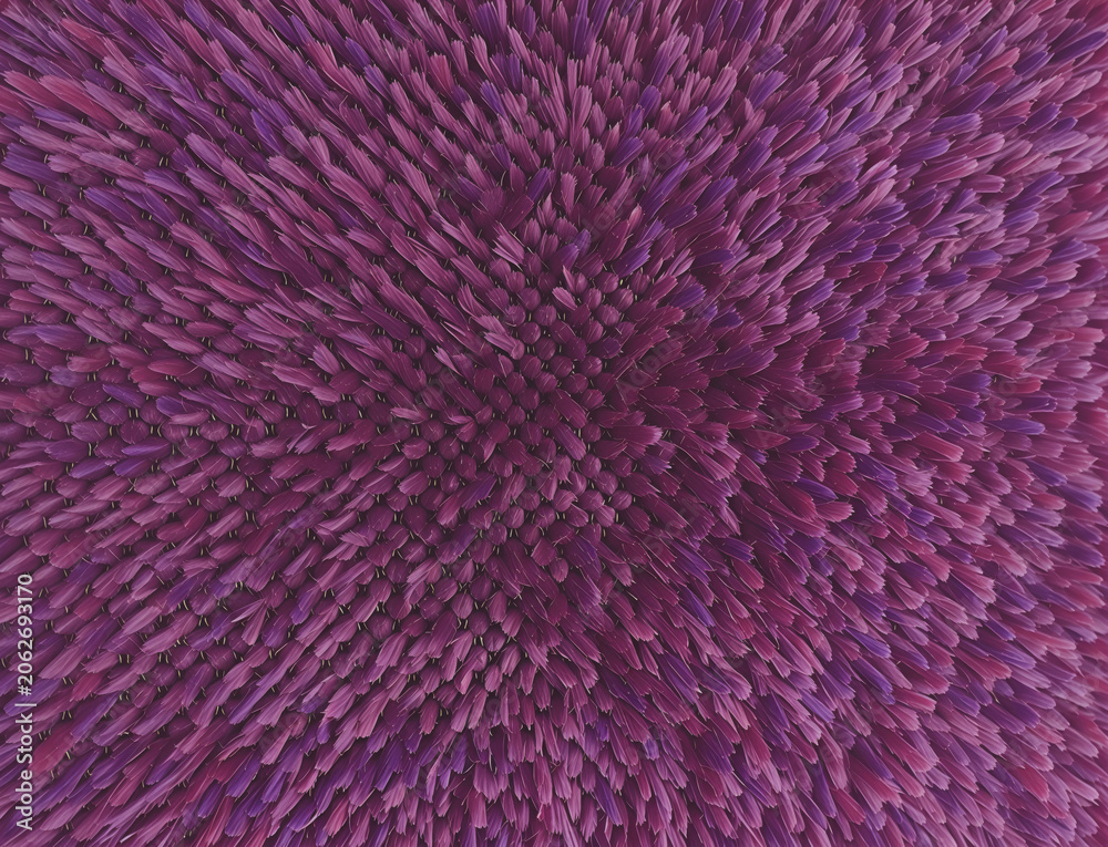 Fototapeta premium Close up of purple flower petals forming a dense textured pattern, a fabric background