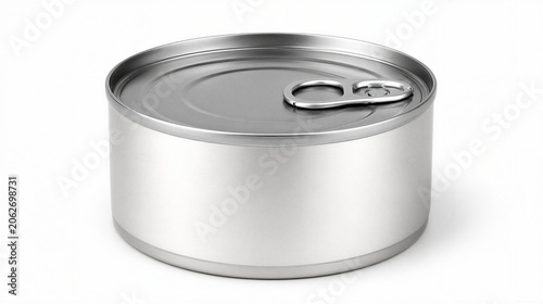 Bild auf Leinwand Tuna foods tin can isolated on white background