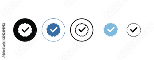 Obraz na plátně Verified Icons