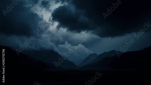 Mountain Clouds In Storm