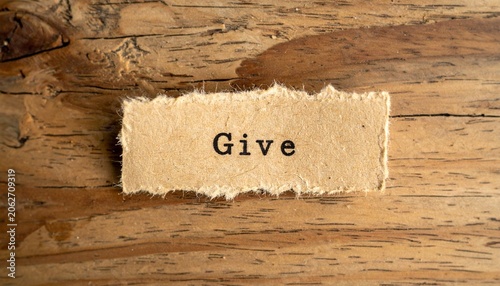 GIVE – Generosity & Kindness Symbol