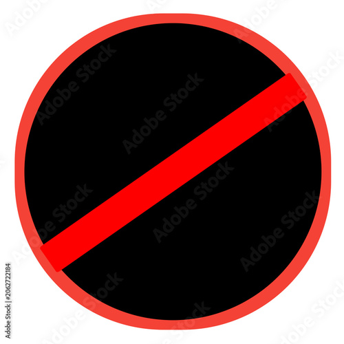 no parking sign no entry sign isolated background 