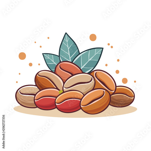 Autumn leaves flat design vector