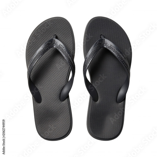 Black Flip Flop Sandals Transparent Background