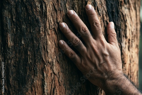 hands on the tree