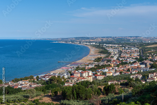 Obraz na plátně Veduta di Vasto Marina - Vasto - Chieti - Abruzzo - Italia