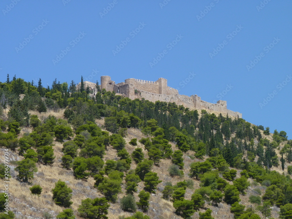 Fototapeta premium Castle of Larissa in Argos, Greece