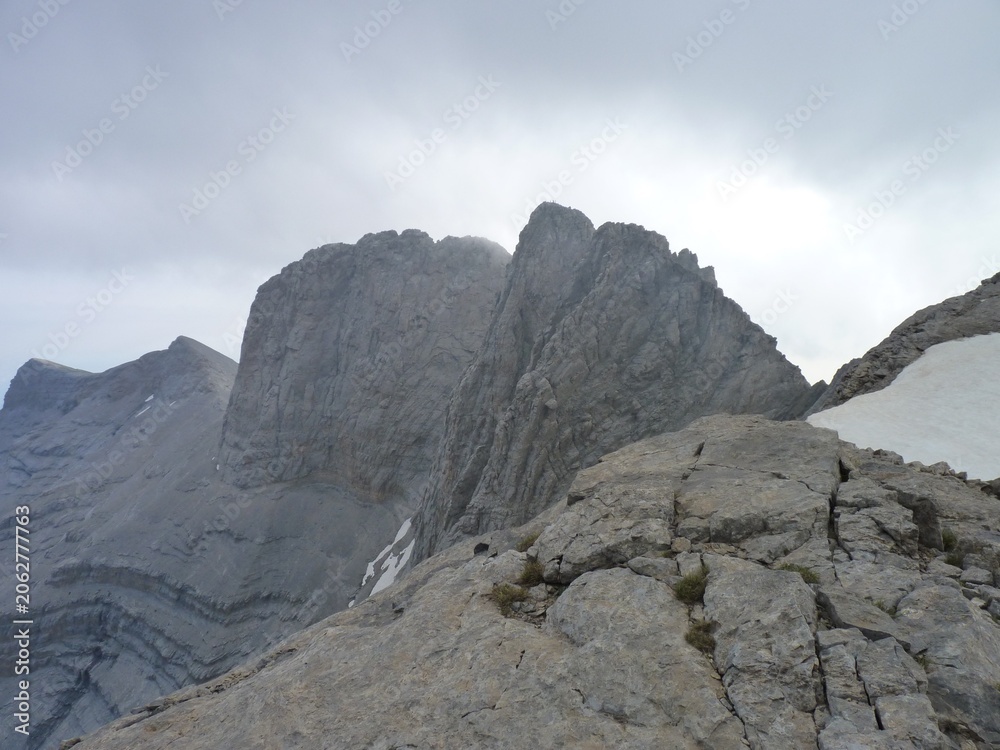 Fototapeta premium Mytikas summit, 2918 m, on Mount Olymus, Greece