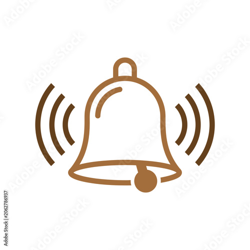 Ringing Bell Notification Icon Vector