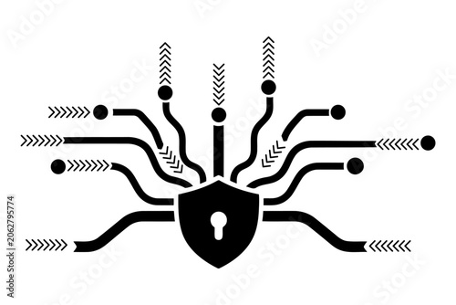 Secure Remote Access Workflow with Cybersecurity Shield Interface