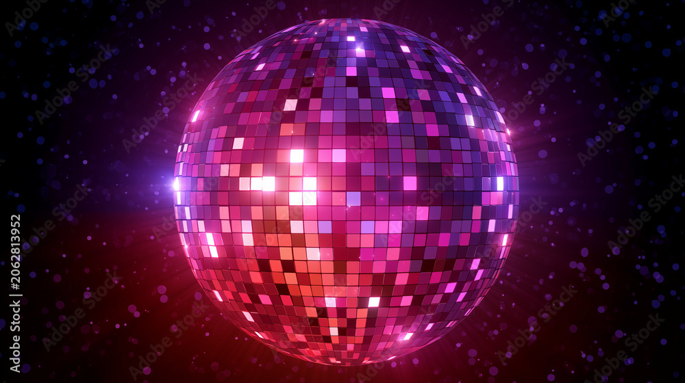 Obraz premium boule a facette pour danser toute la nuit 