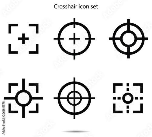 Crosshair icon set