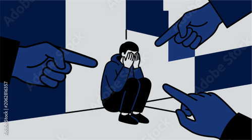Person Being Pointed At and Facing Bullying Situation