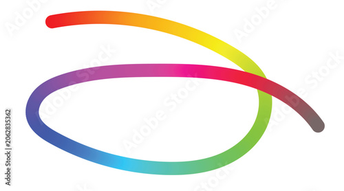 Dynamic Twisting Gradient Arc Illustration
