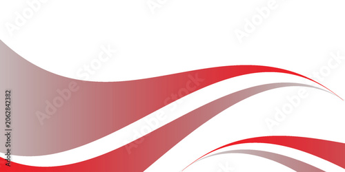 Vector red line background curve element with white space for text and message design, overlapping layers, vector. eps10