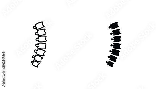 Tableau sur toile Spine icon