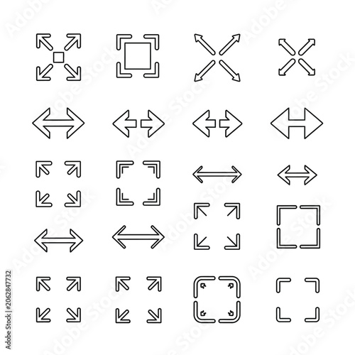 Collection of various arrow icons.