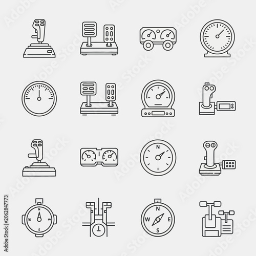 Collection of various clock icons.