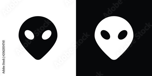 Foto Alien icon symbols clipart flat designs