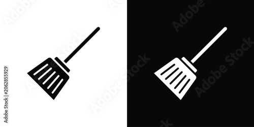 Broom icon symbols clipart flat designs