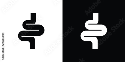Bild auf Leinwand Intestine icon symbols clipart flat designs