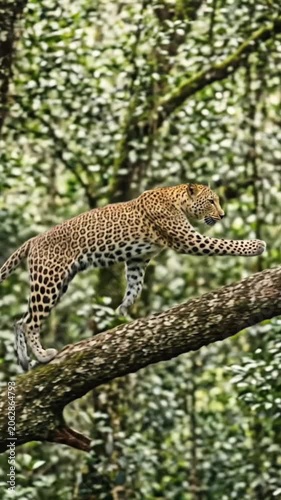 leopard on the rock