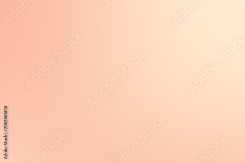 Schilderij op canvas Abstract soft peach and light orange gradient background, smooth elegant blurred