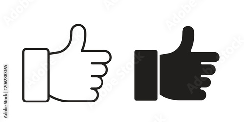 Tableau sur toile Like icon for mobile application, button and website design.