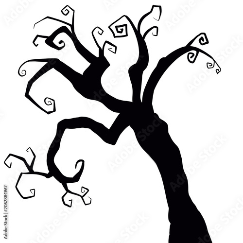 silhouette of a tree