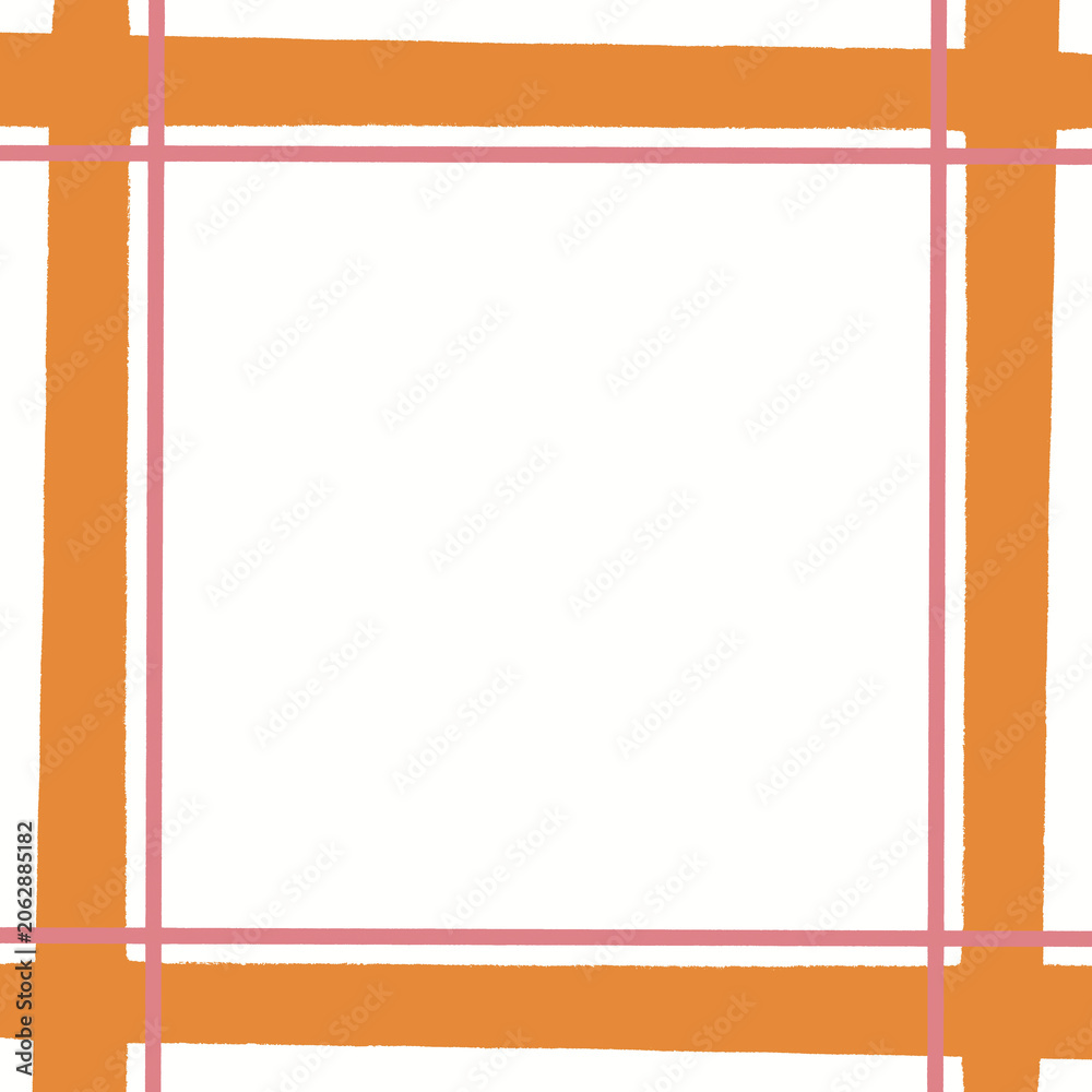 Fototapeta premium Illustration of a square-shaped frame. Suitable for use as a photo frame or for creating a seamless pattern.