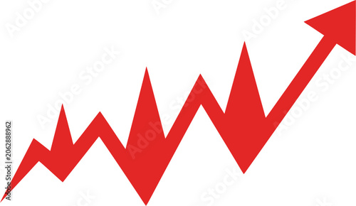 Graph showing a sharp upward trend highlights rapid market volatility and significant financial gains in a competitive business environment.