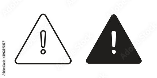Fotografie Risk icon for mobile application, button and website design.