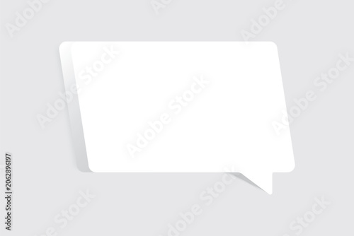 Speech bubble blank frame, text quote box, message