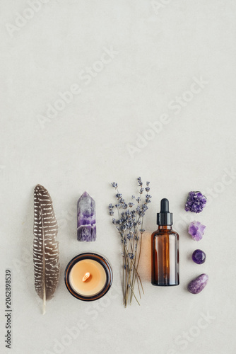 Holistic healing and mindfulness concept associated with meditation, aromatherapy, sound therapy, energy balance, relaxation rituals, massage treatments, and spiritual self-care.